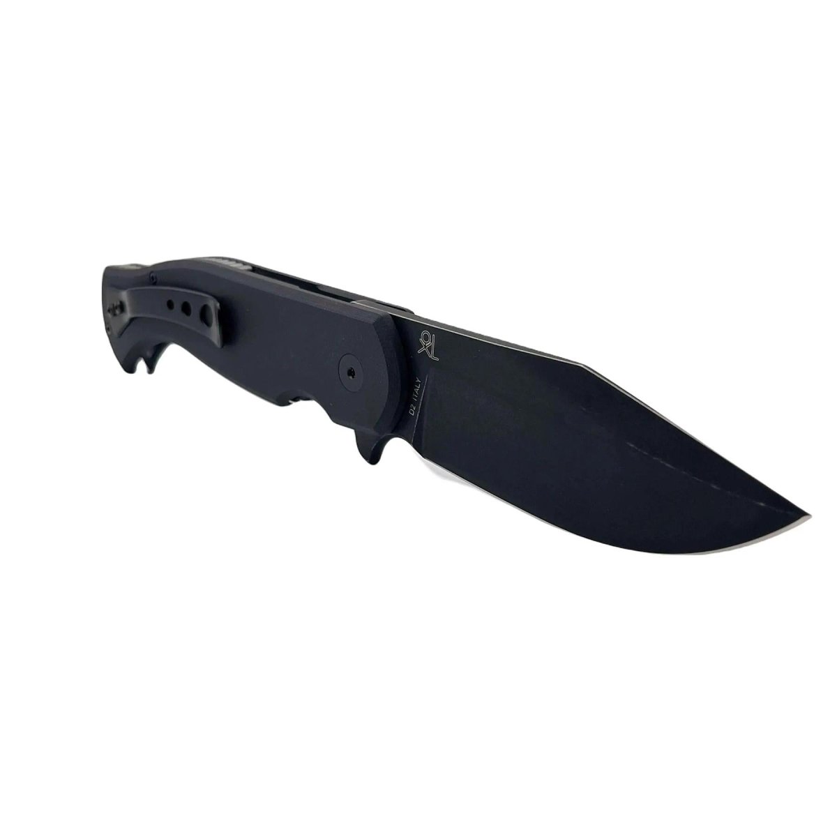 Fox Knives EASTWOOD TIGER couteau de poche haute vitesse D2 acier G10 noir tactique