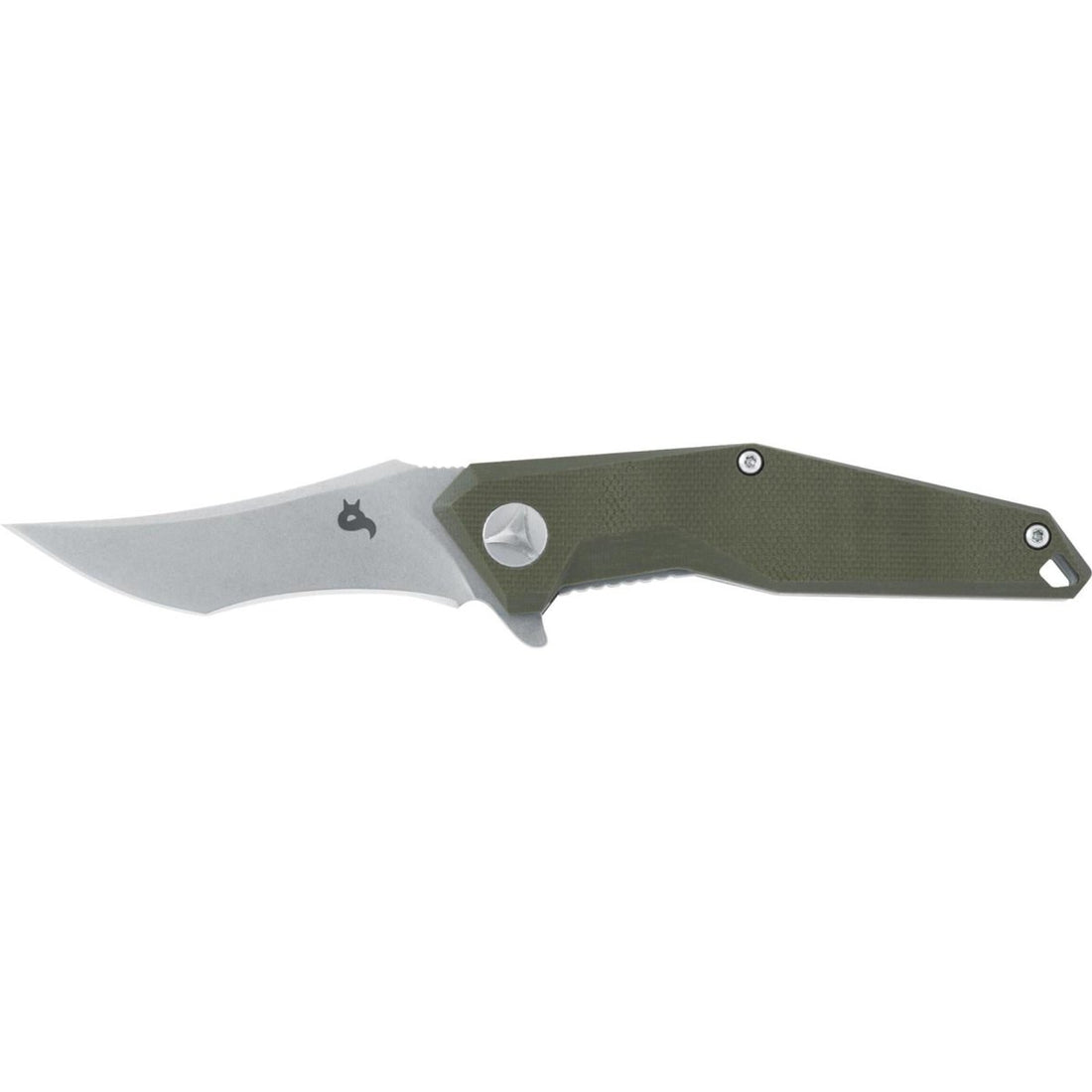 Fox Knives Fox Knives Coltello Tascabile KRAVI SHAI 440C Stone Washed G10 Verde 2.76