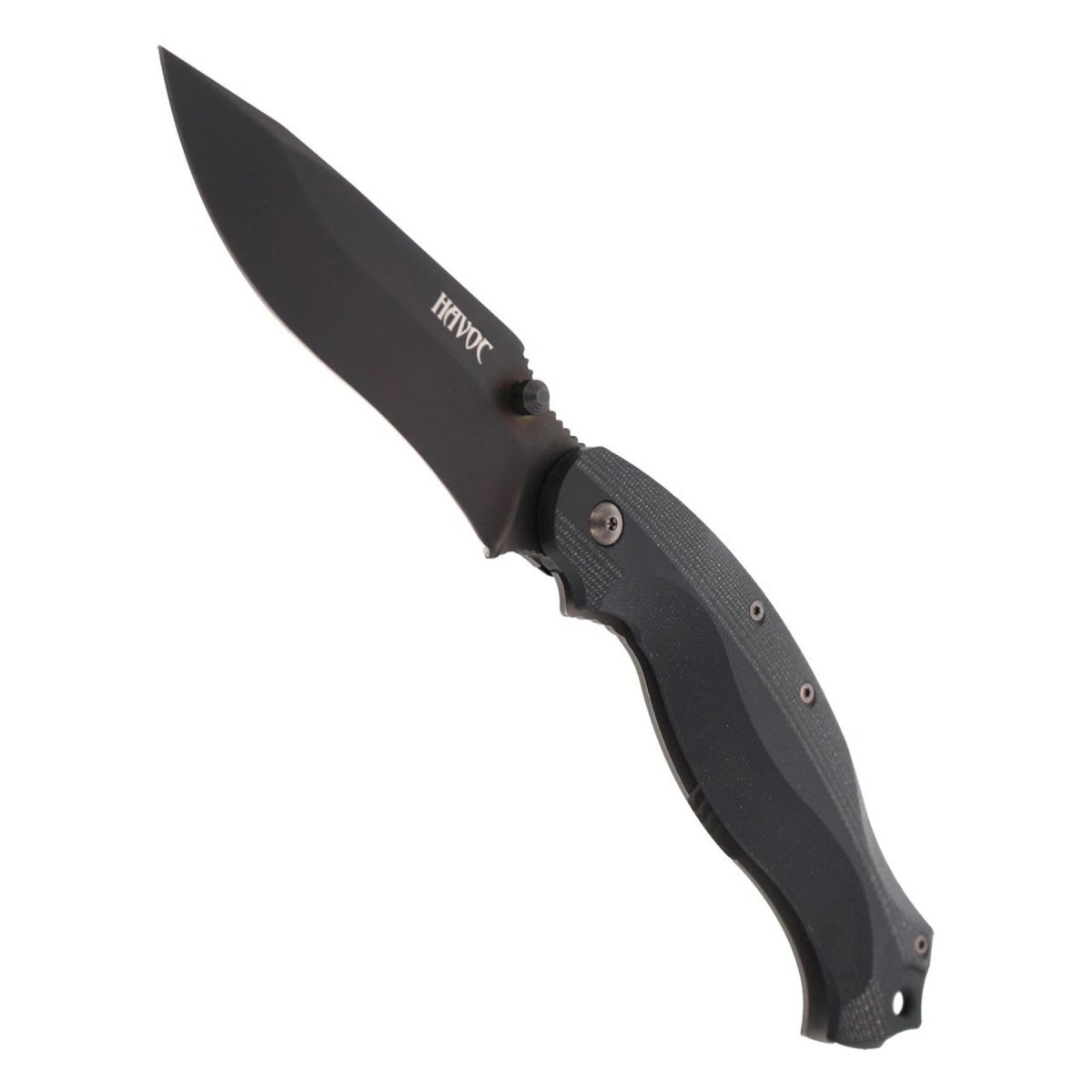 Fox Knives HAVOC zakmes drop point blade titanium frameslot N690Co staal