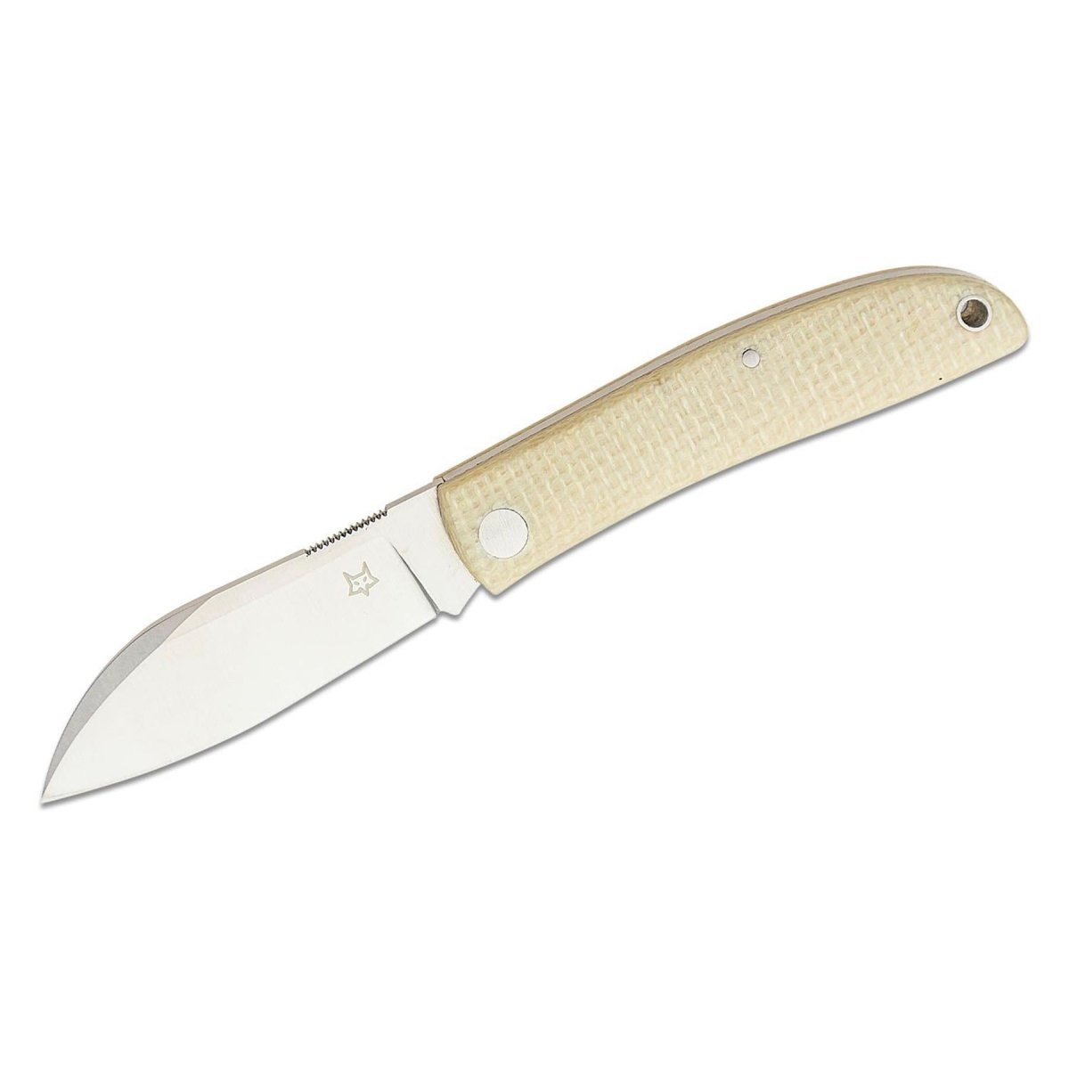 Fox Knives LIVRI Navaja plegable 61 HRC M390 acero forma pata de oveja micarta