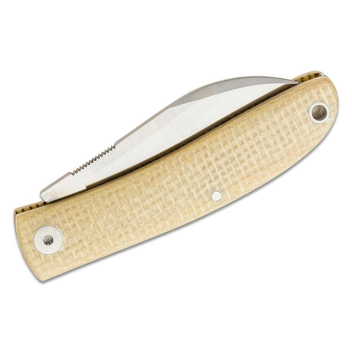 Fox Knives LIVRI Navaja plegable 61 HRC M390 acero forma pata de oveja micarta