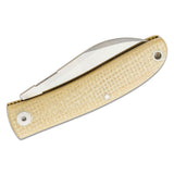 Fox Knives LIVRI Navaja plegable 61 HRC M390 acero forma pata de oveja micarta