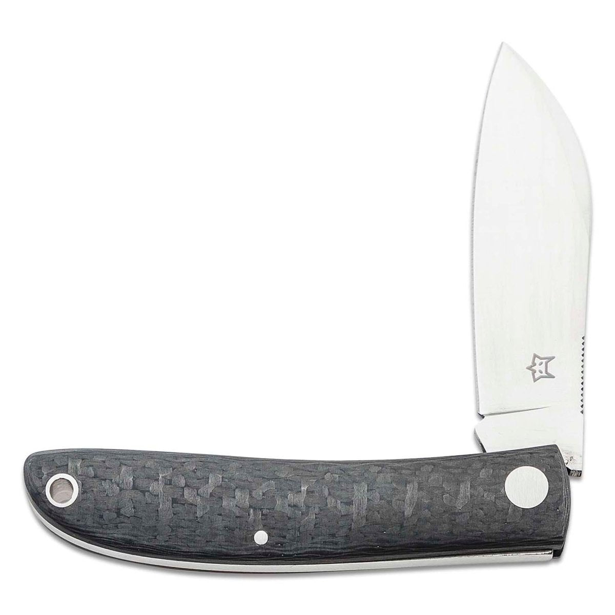 Fox Knives LIVRI Navaja plegable forma Pata de Oveja 61 HRC M390 acero al carbono