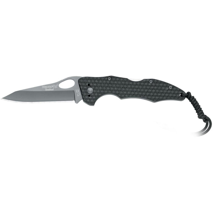 Fox Knives Tactical BF - Couteau tactique pliant 105T lame en acier inoxydable recouvert de titane noir - GoMilitar
