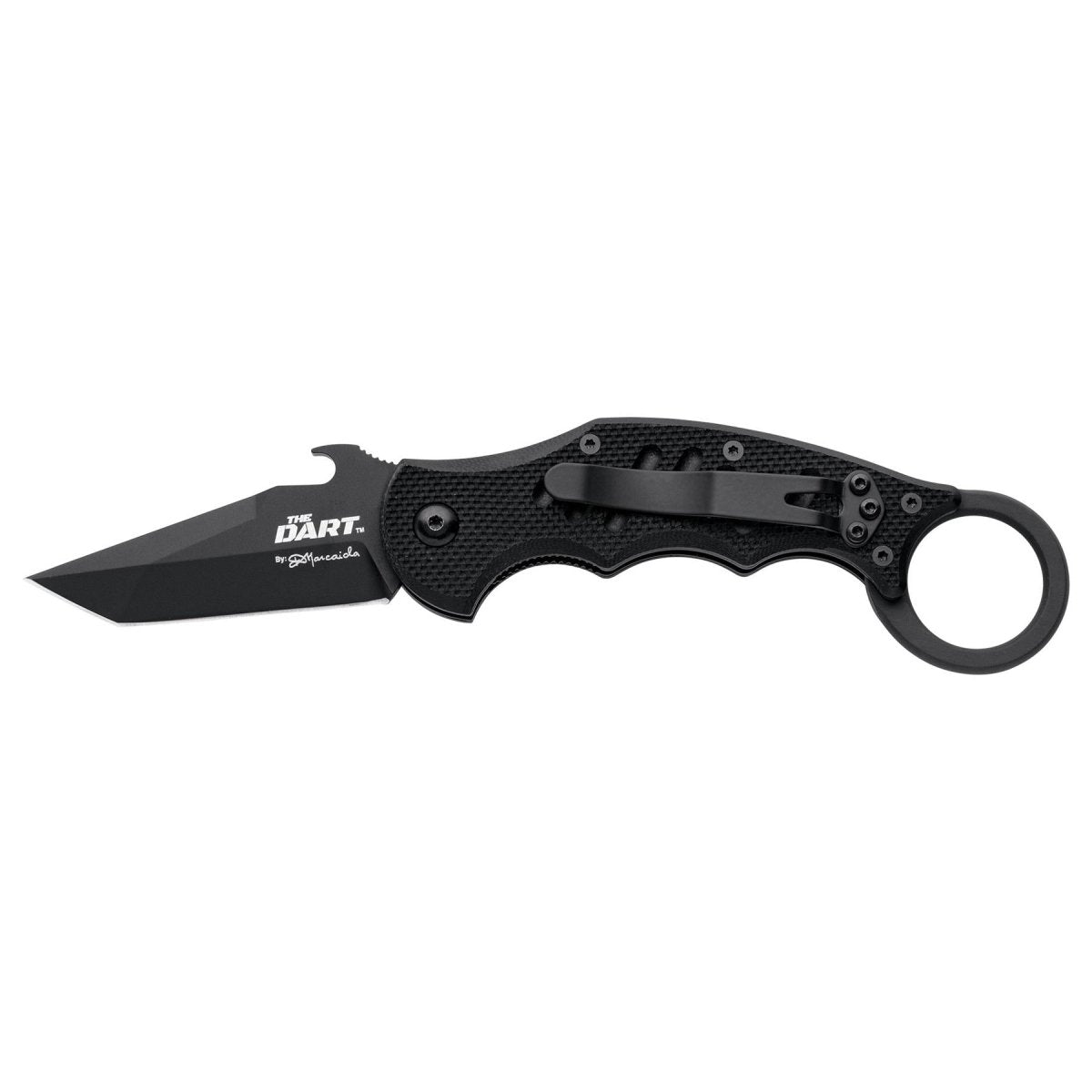 Nóż kieszonkowy Fox Knives THE DART Tanto ze stali nierdzewnej N690Co w kolorze czarnym idroglider