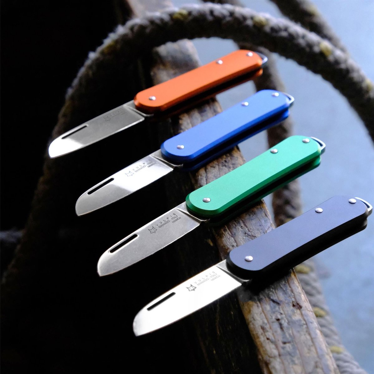 Fox Knives VULPIS FX-VP108 OD Navaja de bolsillo plegable Acero inoxidable N690Co Verde