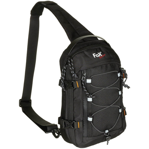 Fox Outdoor Compact Sling Shoulder Bag 5L Padded Strap Polyester Black - GoMilitar