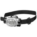 Fox Outdoor Headlamp 8 White 2 Red LEDs Adjustable Angle Splashproof Black