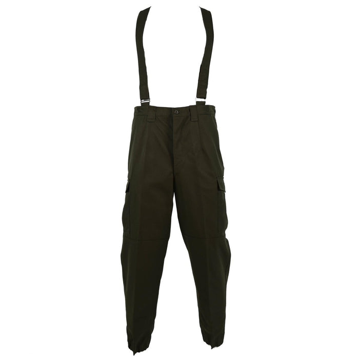 Echte Oostenrijkse legergevechtsbroek, militair olijfgroen OD overall met bretels NIEUW - GoMilitar