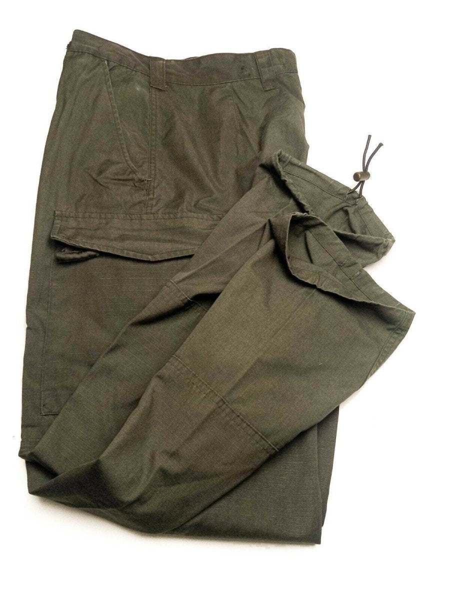 Austrian army cargo pants ripstop BDU Olive military surplus - GoMilitar