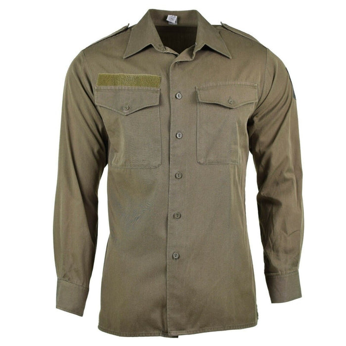 Echt Oostenrijks legershirt M65 O.D Militaire gevechtsshirt met lange mouwen Olive BDU - GoMilitar