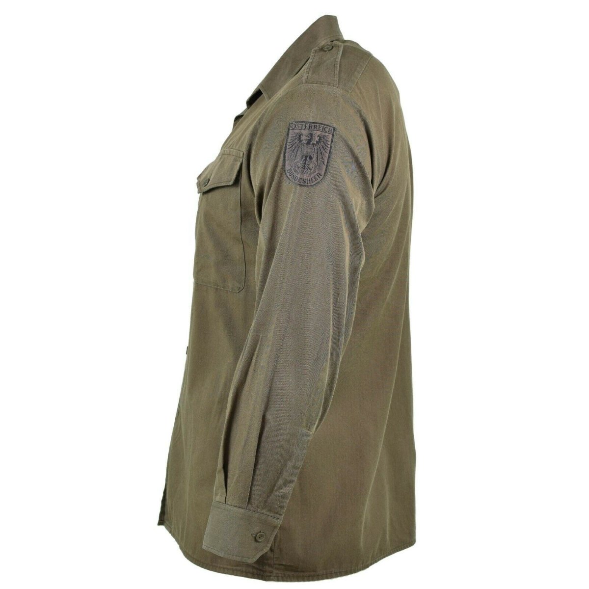 Original Austrian army shirt M65 lightweight combat Short sleeve Olive BDU NEW main image 0