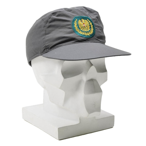 Autentico militare austriaco grigio grigio gretex ad armonia copricapo pieghevole copricapo nuovo