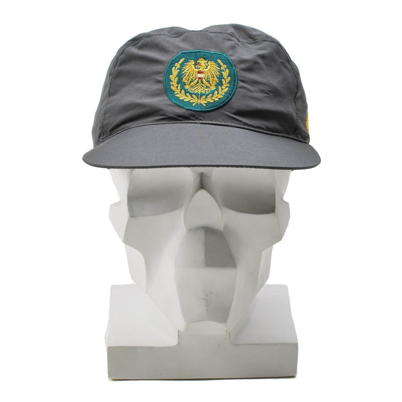 Genuine Austrian military gray GoreTex army cap foldable earflaps headwear NEW
