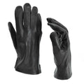 Genuine Belgian army  gloves leather black brown military full finger surplus