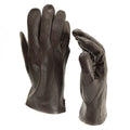 Genuine Belgian army  gloves leather black brown military full finger surplus