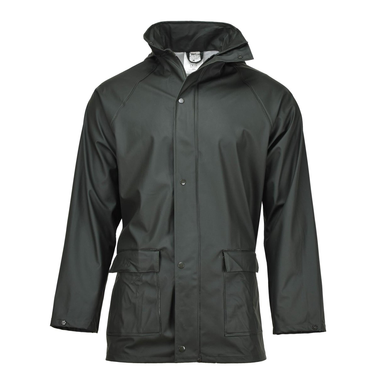 Genuine Belgian army rain jacket waterproof raincoat olive NEW