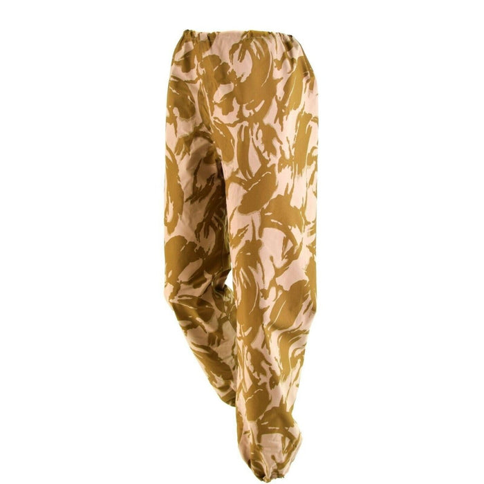 Pantaloni da combattimento nel deserto impermeabili dell'autentico esercito britannico con vita regolabile e tessuto Gore-Tex per la protezione dalle intemperie
