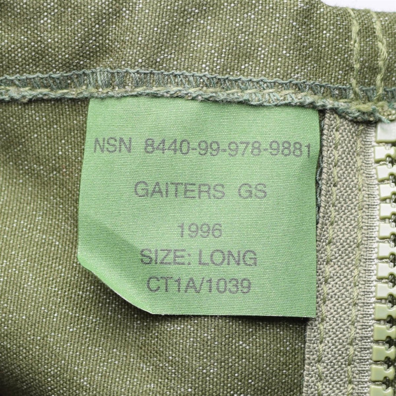 Genuine British army Gaiters canvas OD olive hiking military surplus combat NEW - GoMilitar