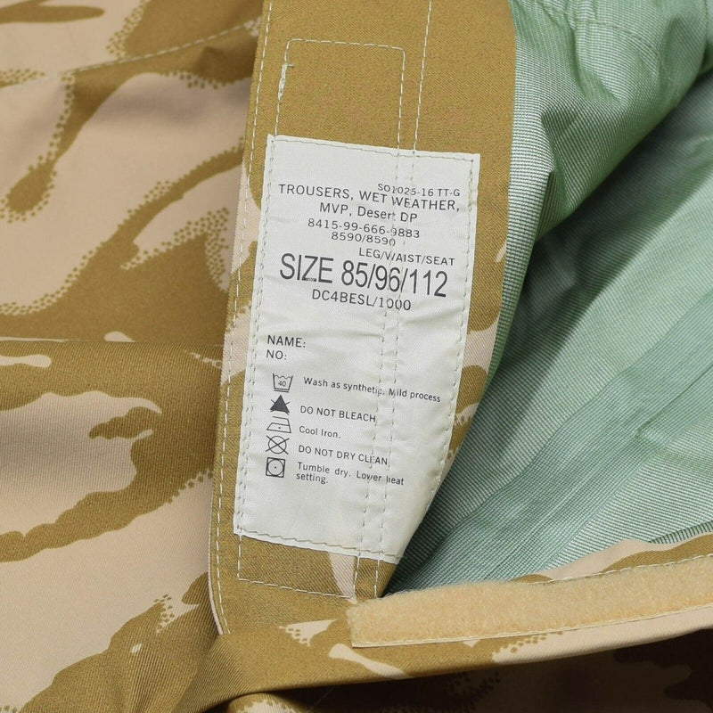Echte Britse leger broek gevechten broek Militaire waterdichte goretex nieuw