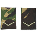 Véritables boucles d'épaule de l'armée britannique en tissu LANCE CAPORAL DMP camouflage
