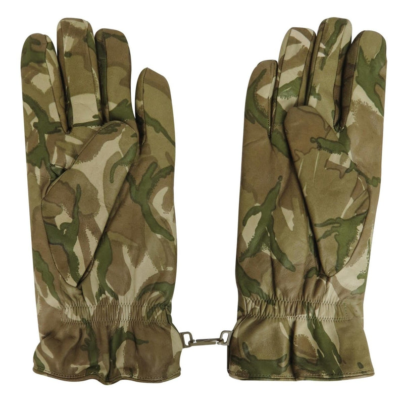VÉRITABLE BRITISH MILITARY Mtp Multi Camouflage Cuir Combat Gants - Foto 6