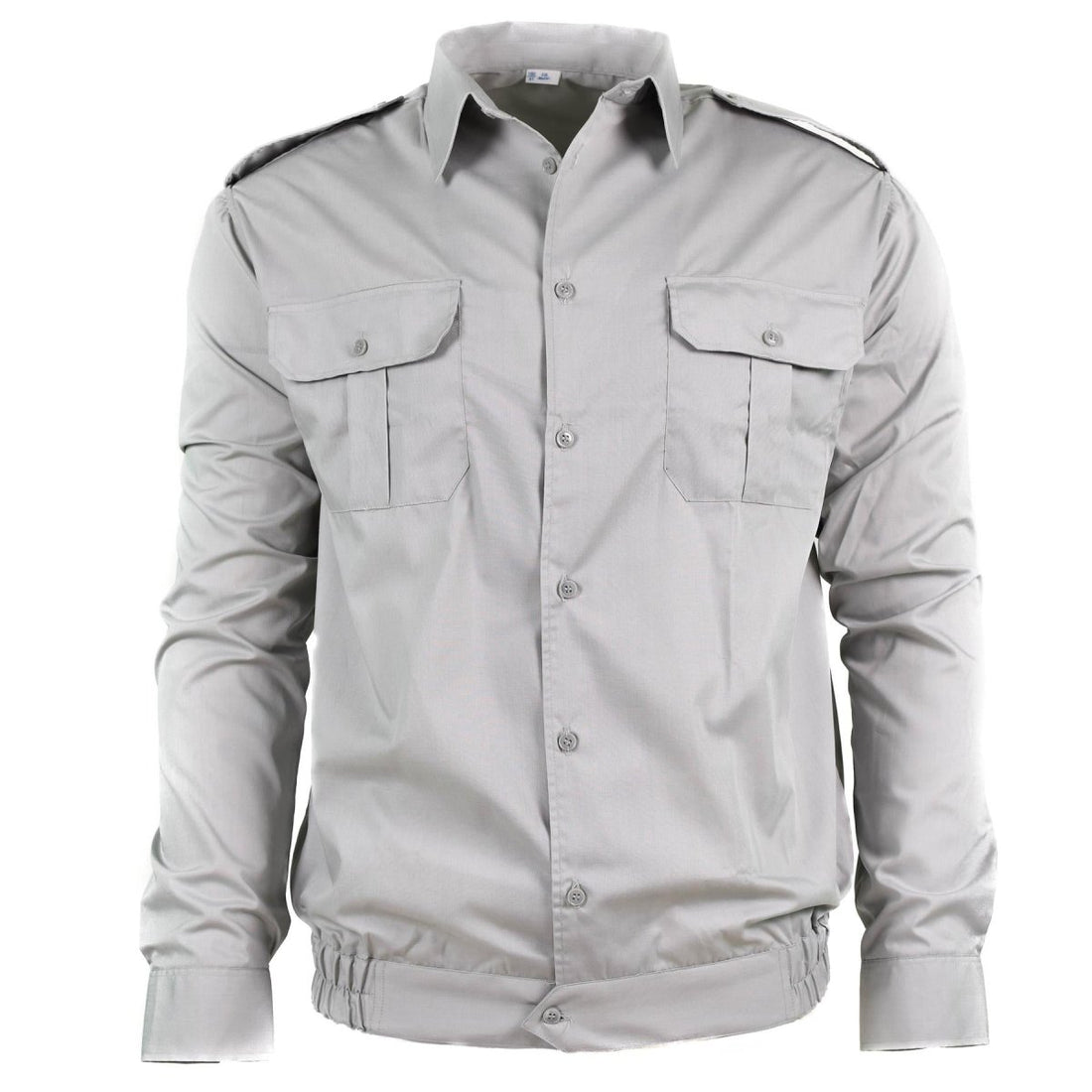 Echt Bulgaars leger katoen grijs shirt niet uitgegeven militaire lange mouw nieuw