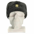 Véritable casquette militaire tchèque, chapeau d'hiver militaire Ushanka, chapeau gris olive avec badge NEUF