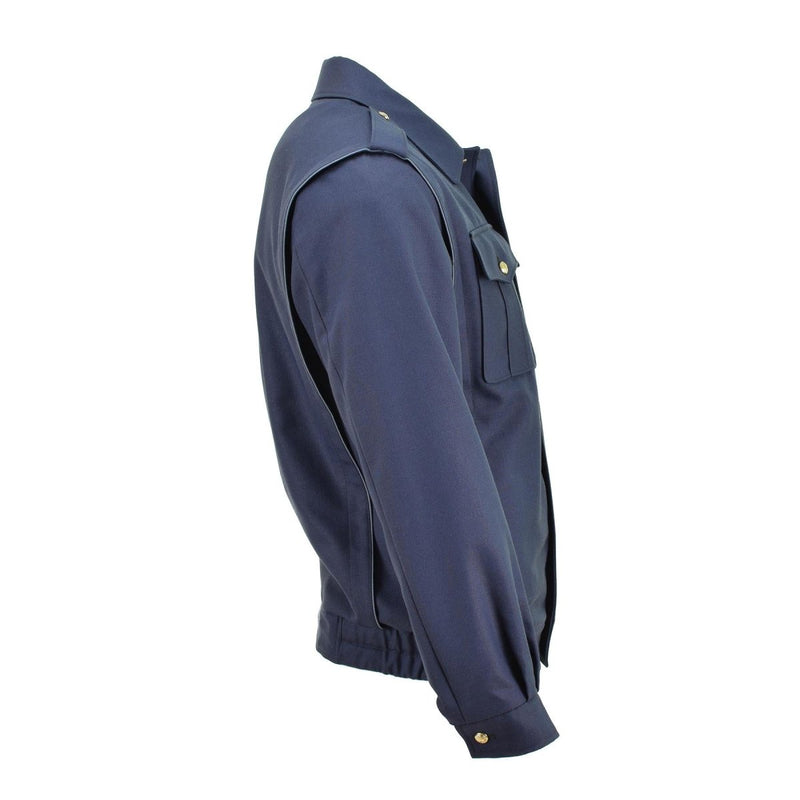 Genuine Czech Military blue blouse jacket golden buttons casual army blouson NEW