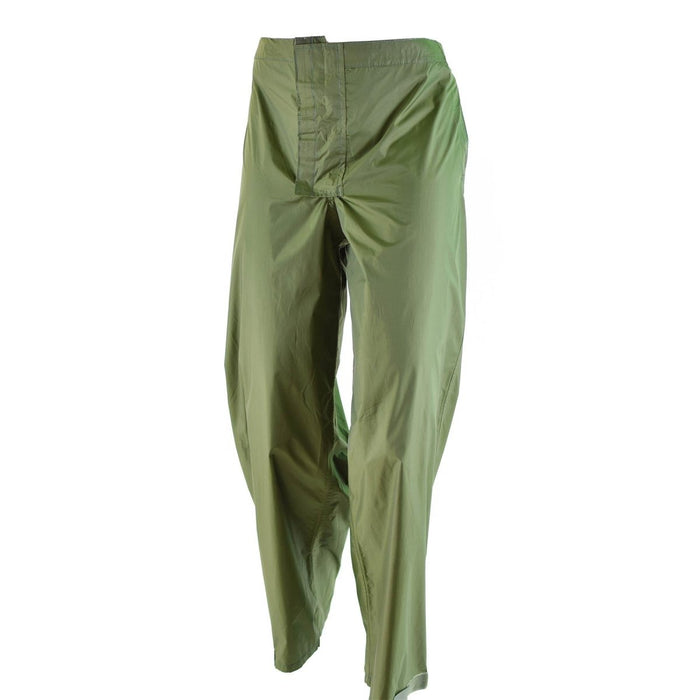 pantalon de pluie imperméable olive de l’armée danoise vintage authentique en tissu polyamide léger et durable