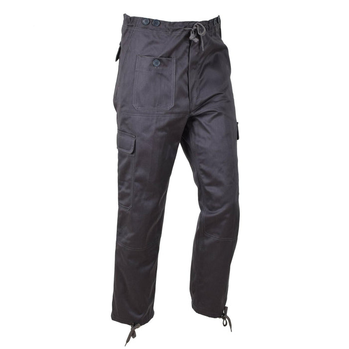 Pantaloni da lavoro originali danesi M71 Army grigi pantaloni vintage a vita regolabile NOVITÀ - GoMilitar