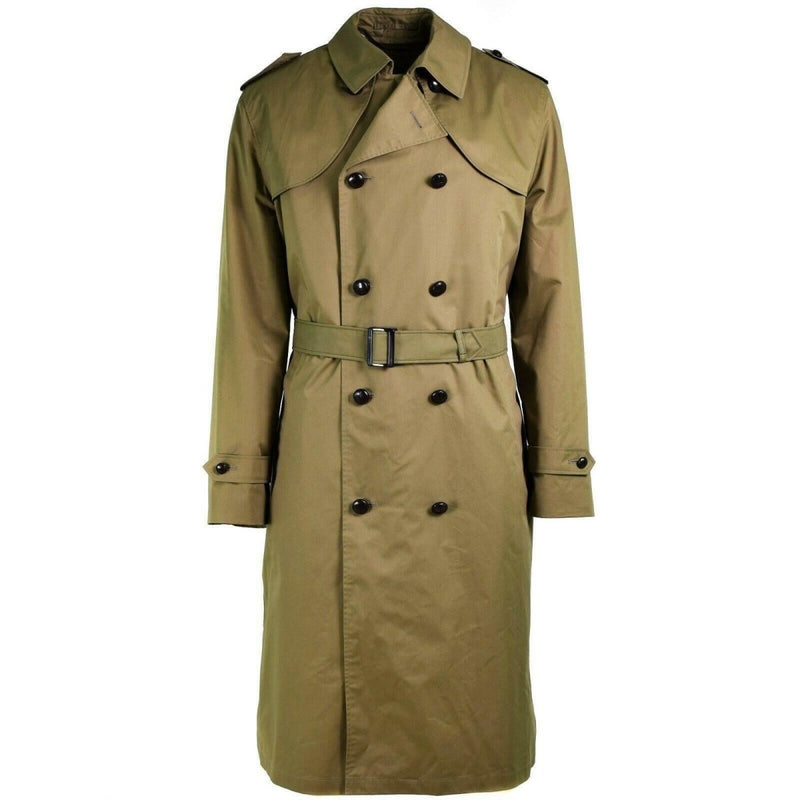 Genuine Dutch army Coat Khaki long officer trench coat NEW - GoMilitar