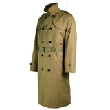 Véritable manteau de l'armée hollandaise Trench-coat long kaki avec doublure NEUF