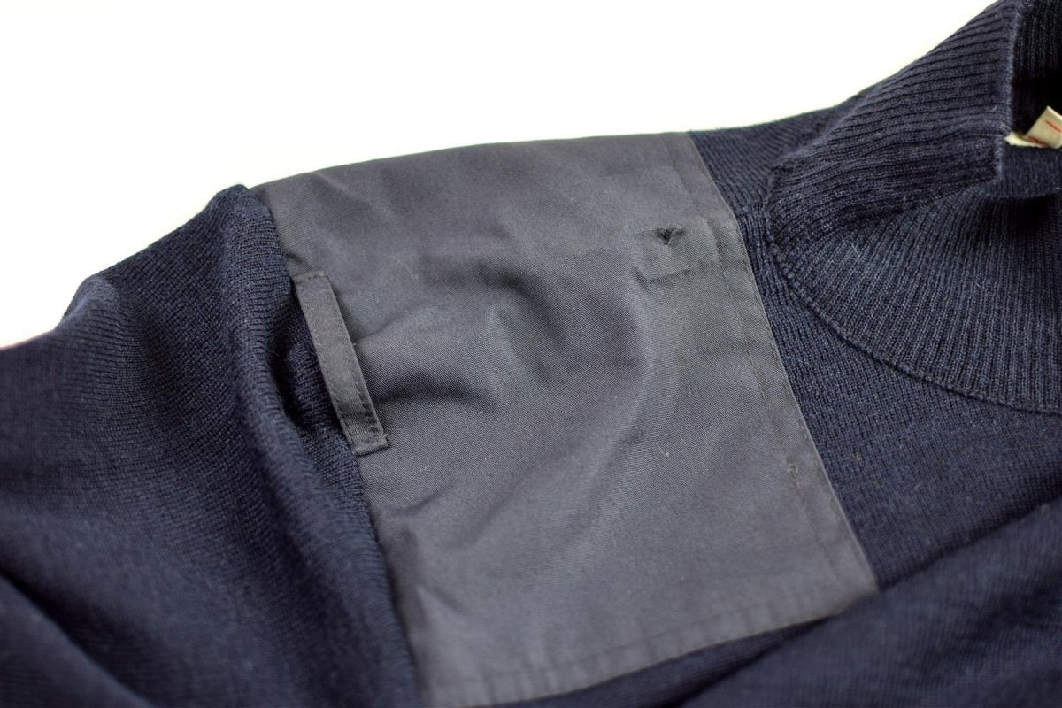 Echte Nederlandse leger pullover blauw jumper militaire trui ronde nek officier