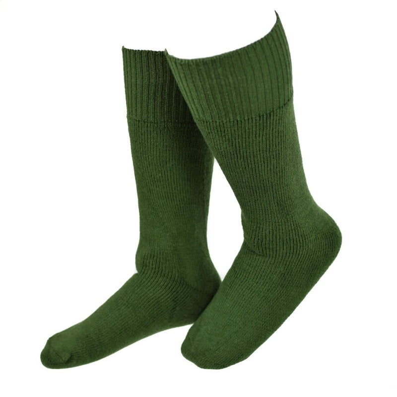 Genuine Dutch Army Socks Military Green wool long crew boot thermal 3 - 5 pack NEW - GoMilitar