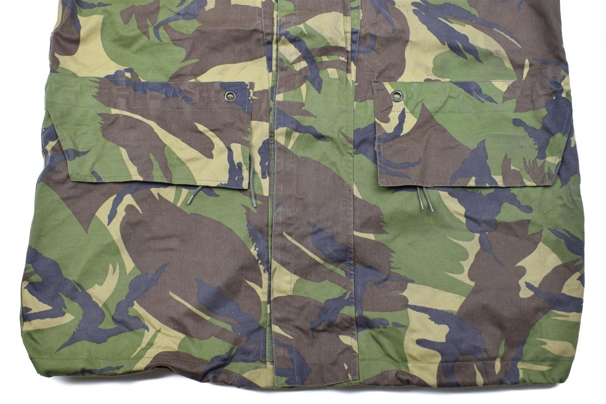 Parka de combate bilaminada impermeable auténtica del ejército holandés camuflaje DPM