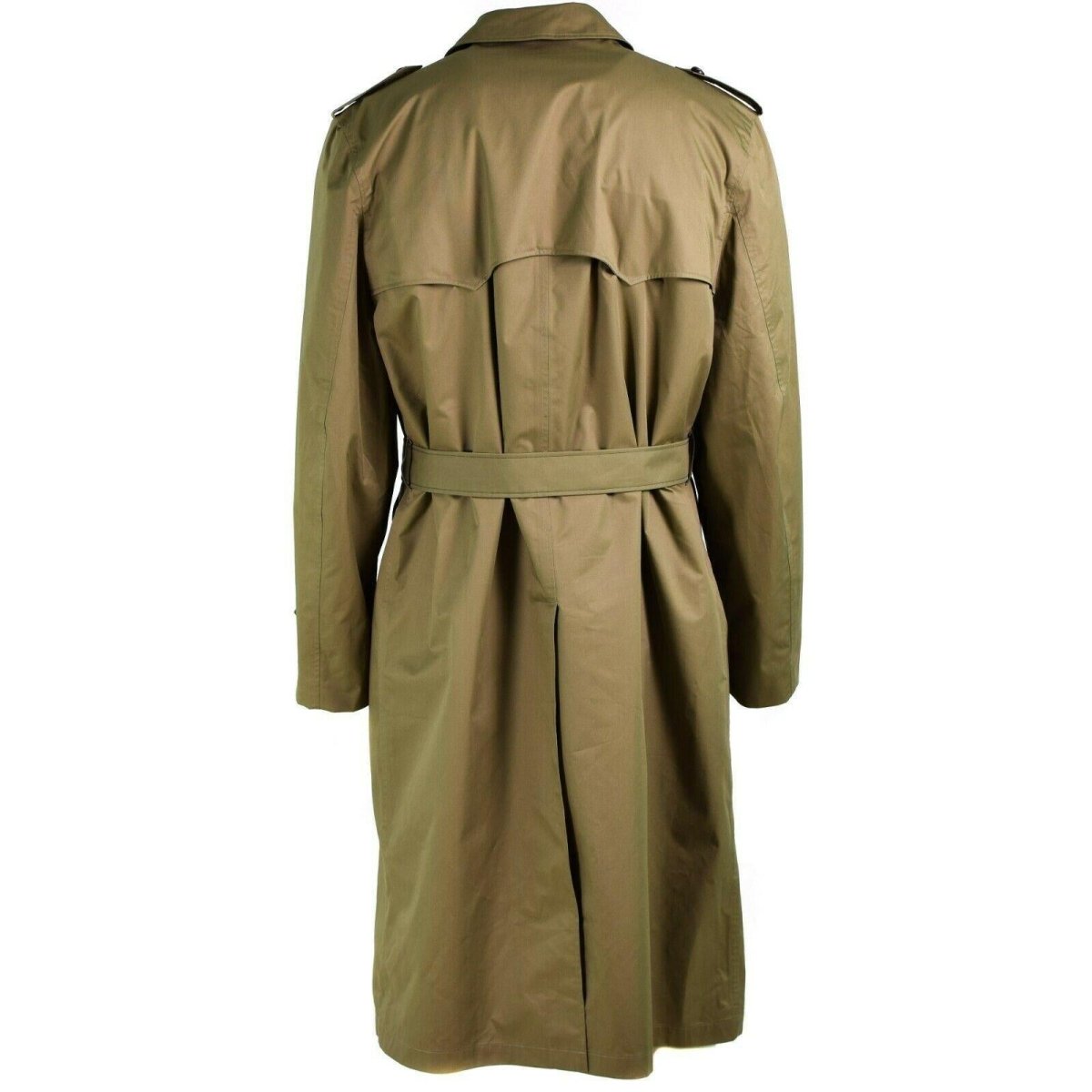 Véritable manteau de l'armée néerlandaise pour femme, trench-coat long kaki avec doublure, NEUF