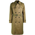 Véritable manteau de l'armée néerlandaise pour femme, trench-coat long kaki avec doublure, NEUF