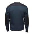 Echte Nederlandse militaire surplus Troyer Pullover Warm Quarter Zip Blue Sweater