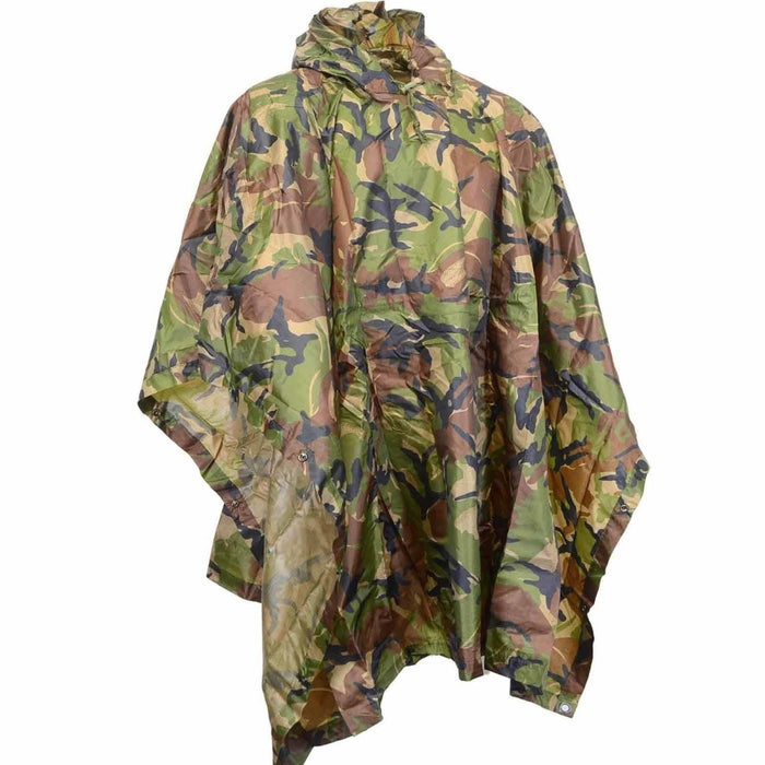 Echter niederländischer Poncho-Zeltunterstand, DPM-Tarnmuster, wasserdichtes Ripstop-Material, NEU – GoMilitar