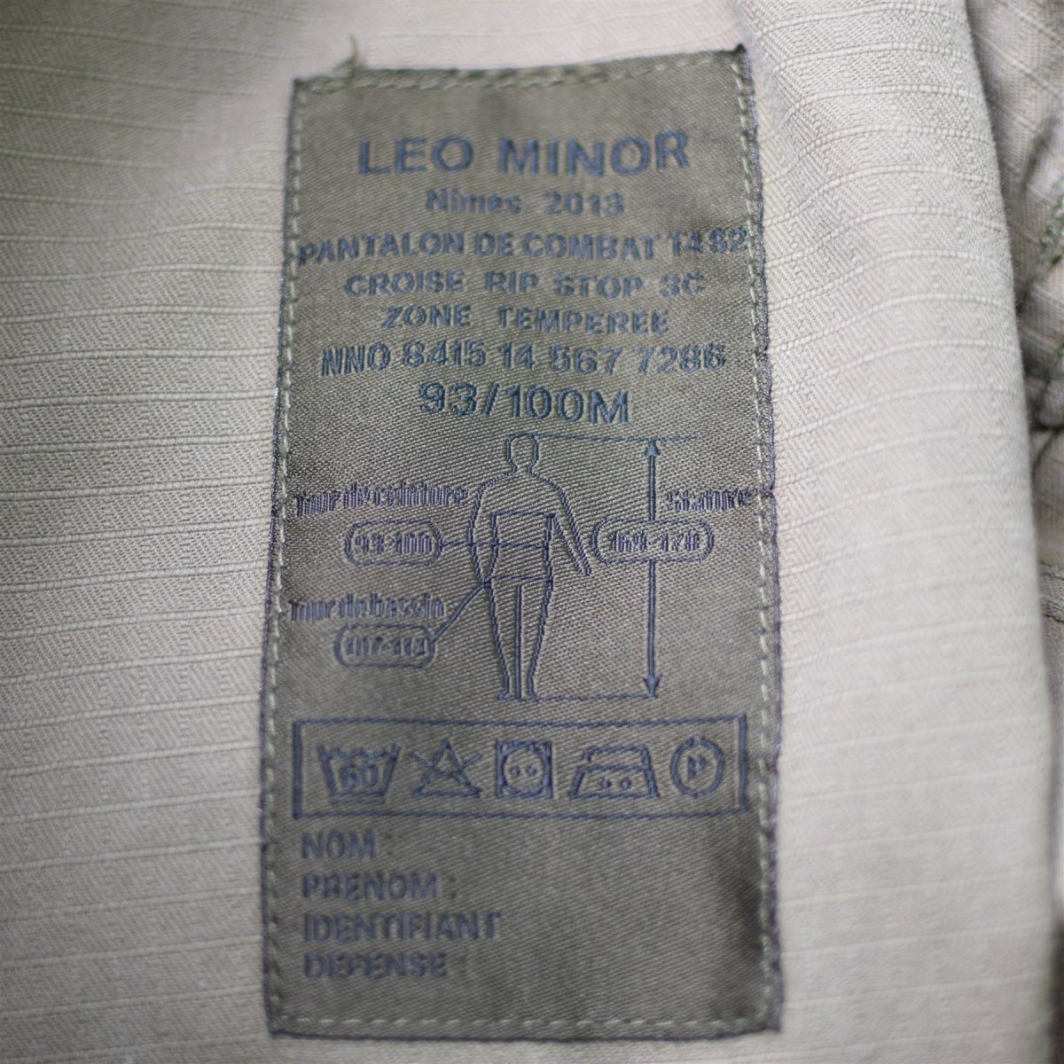 Véritable pantalon de combat de l'armée française militaire FELIN CCE camo T4 pantalon Ripstop
