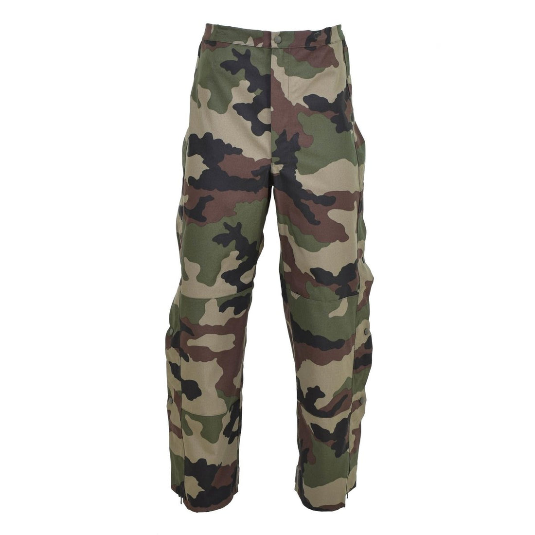 Pantalones de lluvia del ejército francés genuino trilaminato en general con aparatos ortopédicos nuevos