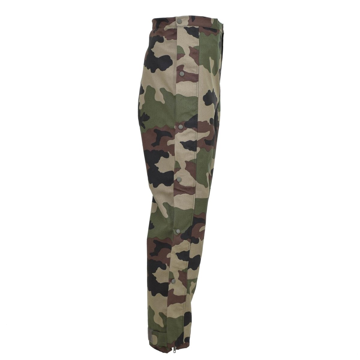 Pantalones de lluvia del ejército francés genuino trilaminato en general con aparatos ortopédicos nuevos