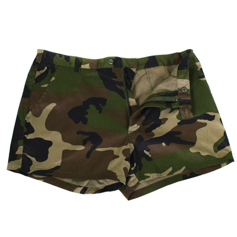 Genuinos pantalones cortos del ejército francés F1 CCE CAMO COMBAT CAMPO BERMUDA BDU NUEVO