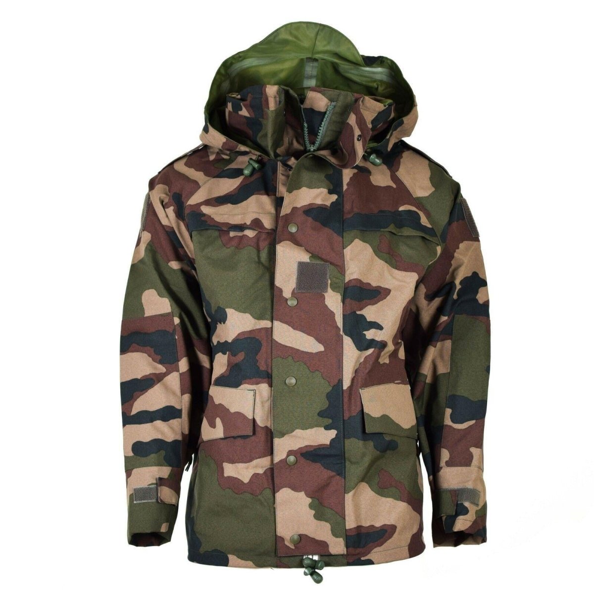 Genuina chaqueta de trilaminato impermeable del ejército francés CAMO GORETEX RAVER CONDEA PARTA