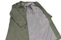 Véritable manteau de pluie militaire français Trench-coat de l'armée Olive imperméable pleine longueur
