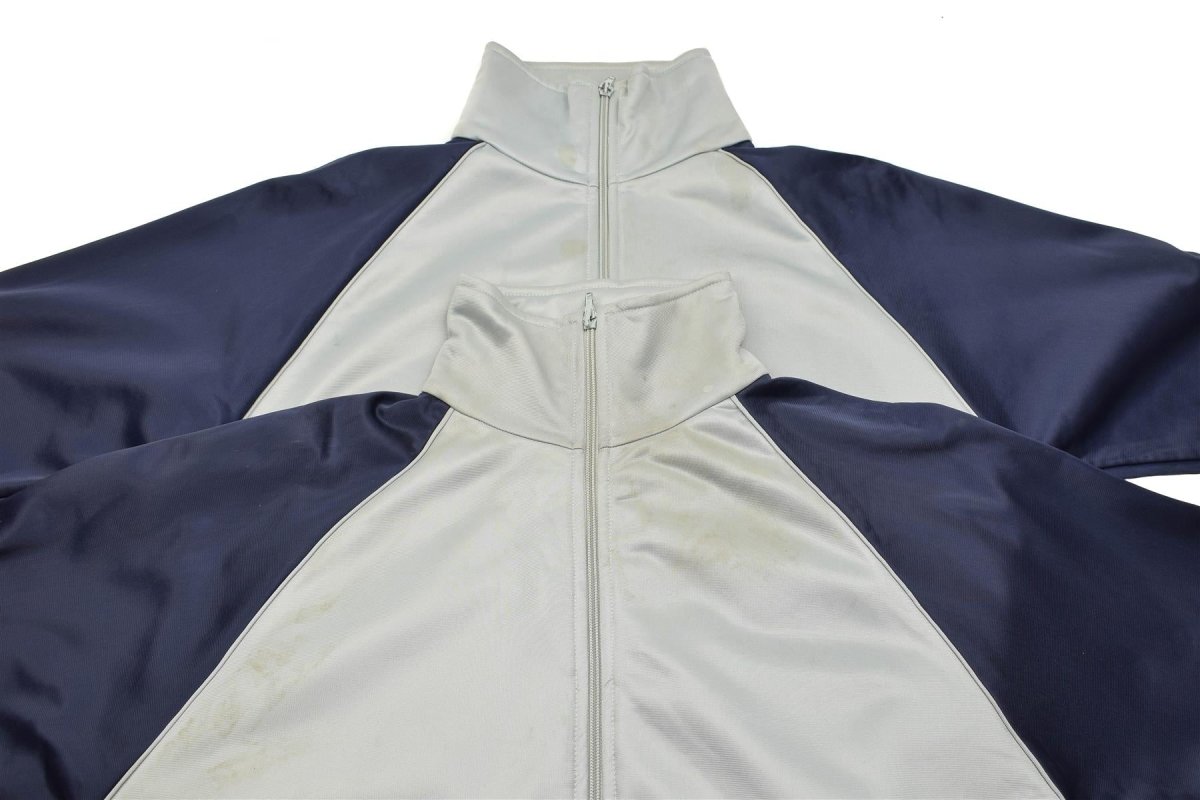 Véritable sweat-shirt école militaire française veste de sport course randonnée gris bleu