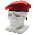Genuino ejército alemán coral berina roja sombrero militar comando Capitán de lana Calidad de lana