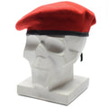 Genuino ejército alemán coral bereta roja hat hat hat con gorra de lana de lana nueva