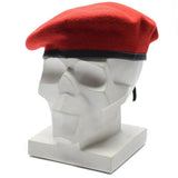 Oryginalny armia niemieckiej koralowca czerwona beret command command cape wełna nowa nowa